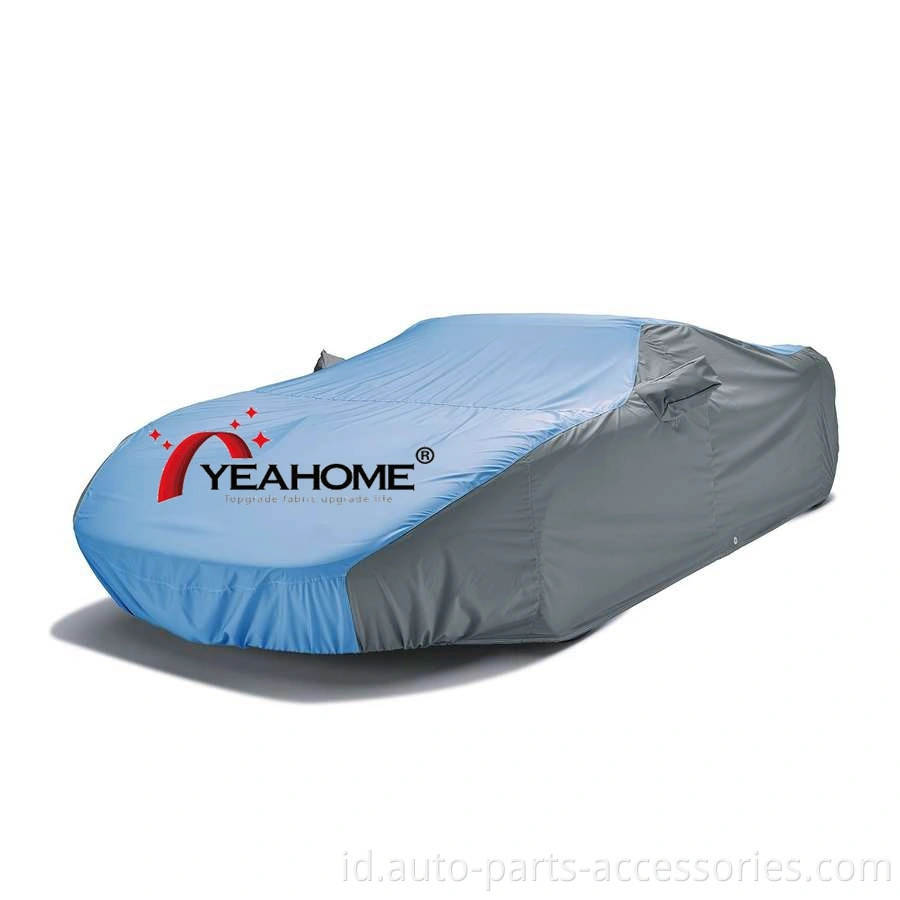 Desain Patchwork 4-Way Stretch Car Cover Penutup Bernapas Penutup Otomatis